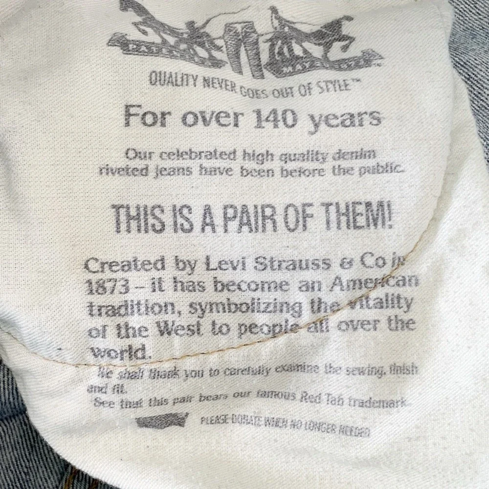Levi's 569 Baggy Straight Blue Jean's 90s Y2K Mid Vintage Wash‎ 36x30 Well Loved